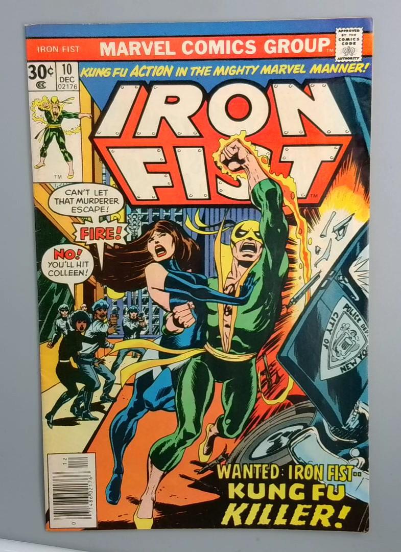 Iron Fist #10, VG+ Kung Fu Killer, Marvel Comics Group, Dec 1976 JR1