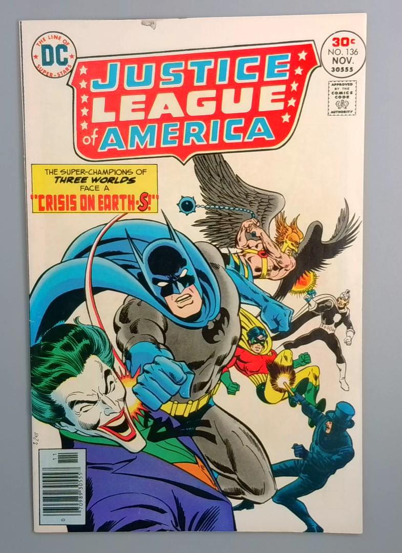 Justice League of America #136, FN Joker DC Comics,1976 JR1