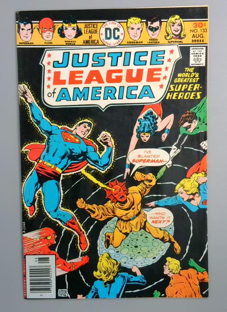 Justice League of America #133, VF+ DC Comics, 1976 JR1