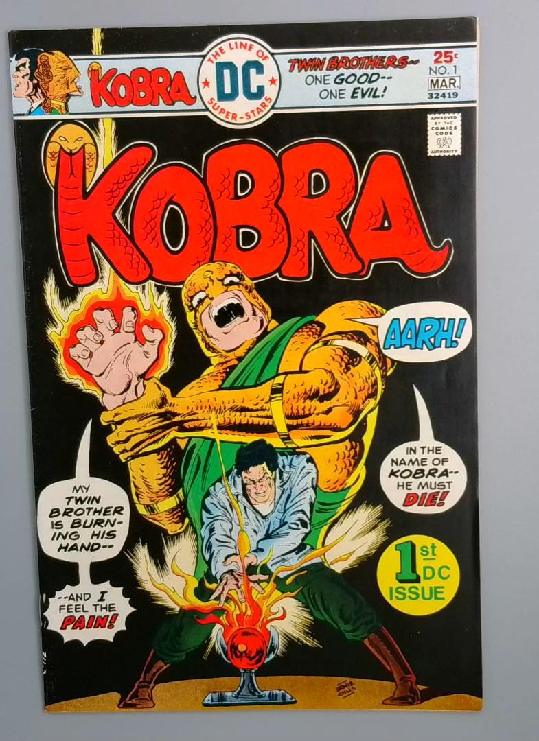Kobra #1, VF DC Comics, 1975 JR1