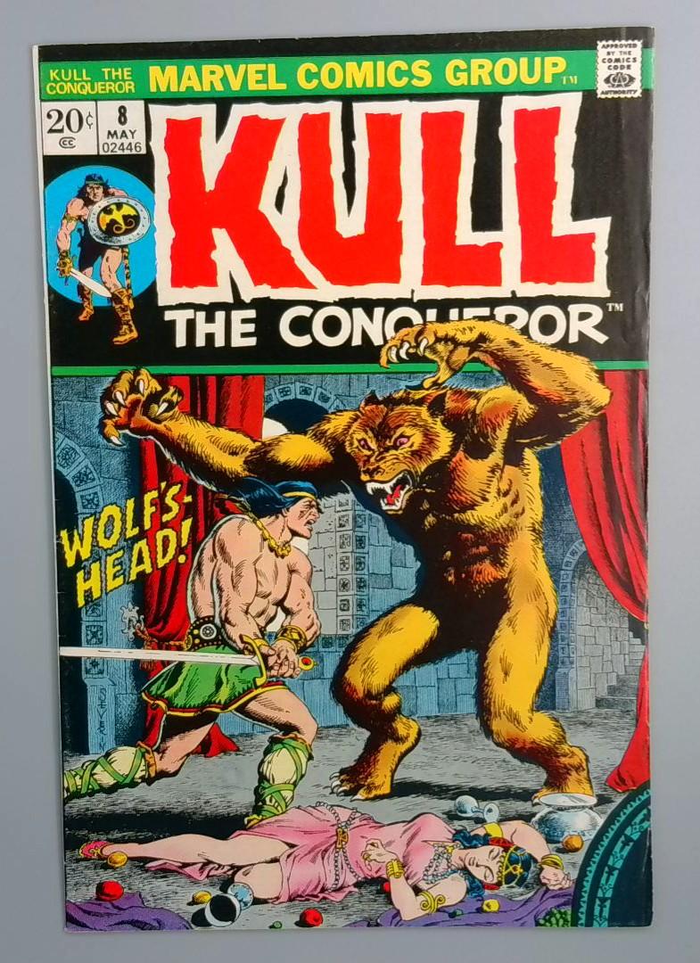 Kull the Conqueror #8, FN+ Marvel Comics Group, May 1972 JR1