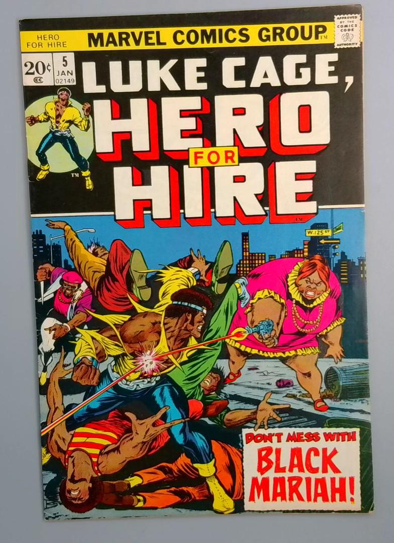 Hero for Hire #5, VF Marvel Comics, January 1973 JR1