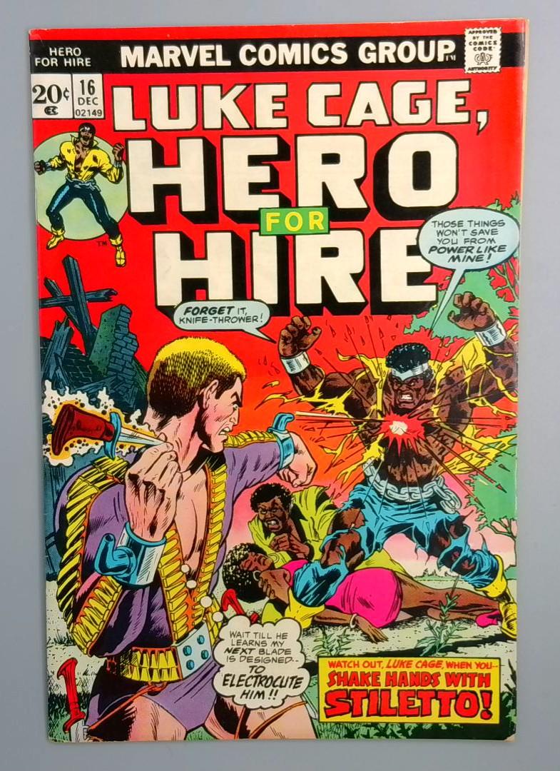 Hero for Hire #16, FN- 1st Stiletto, Marvel Comics 1973 JR1