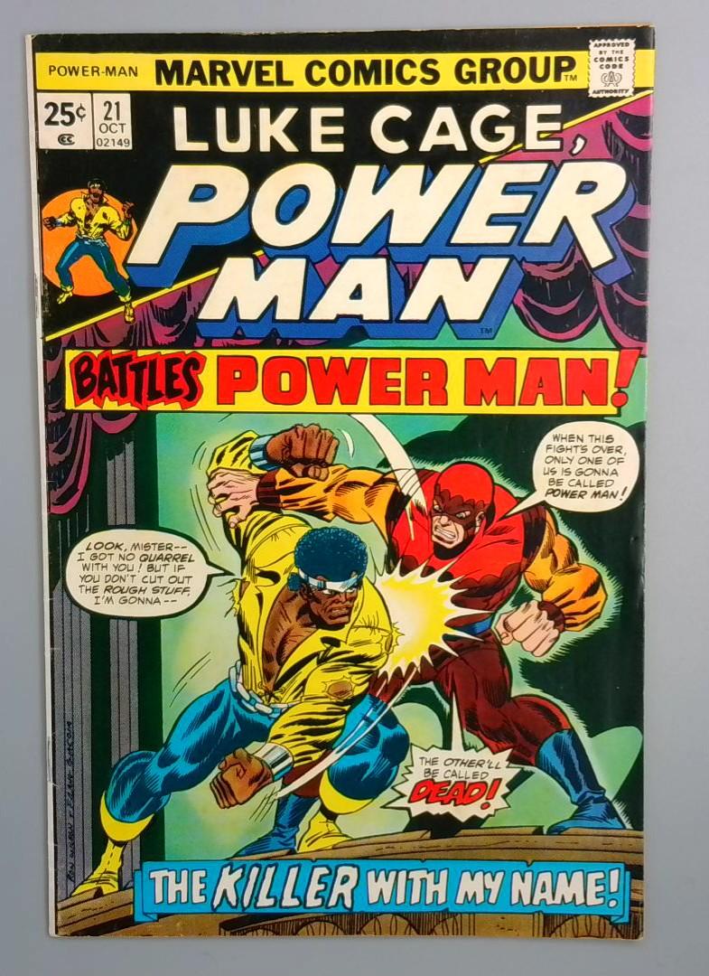 Power Man #21, FN- Original Power Man Marvel Comics, 1975 JR1