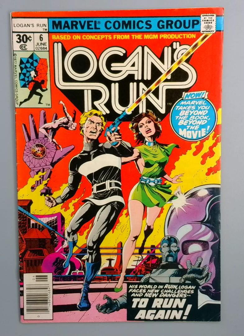 Logan's Run #6, Thanos Marvel Comics, 1977 JR1
