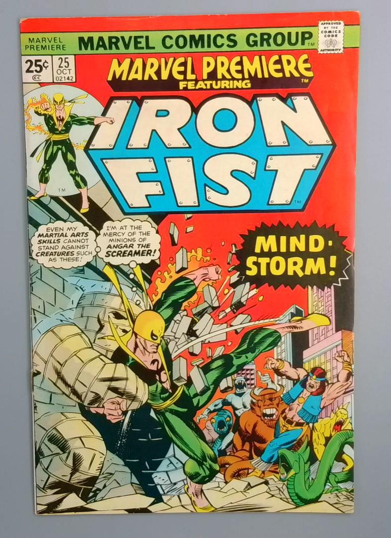 Marvel Premiere #25, FN- Iron Fist Marvel Comics 1975 JR1