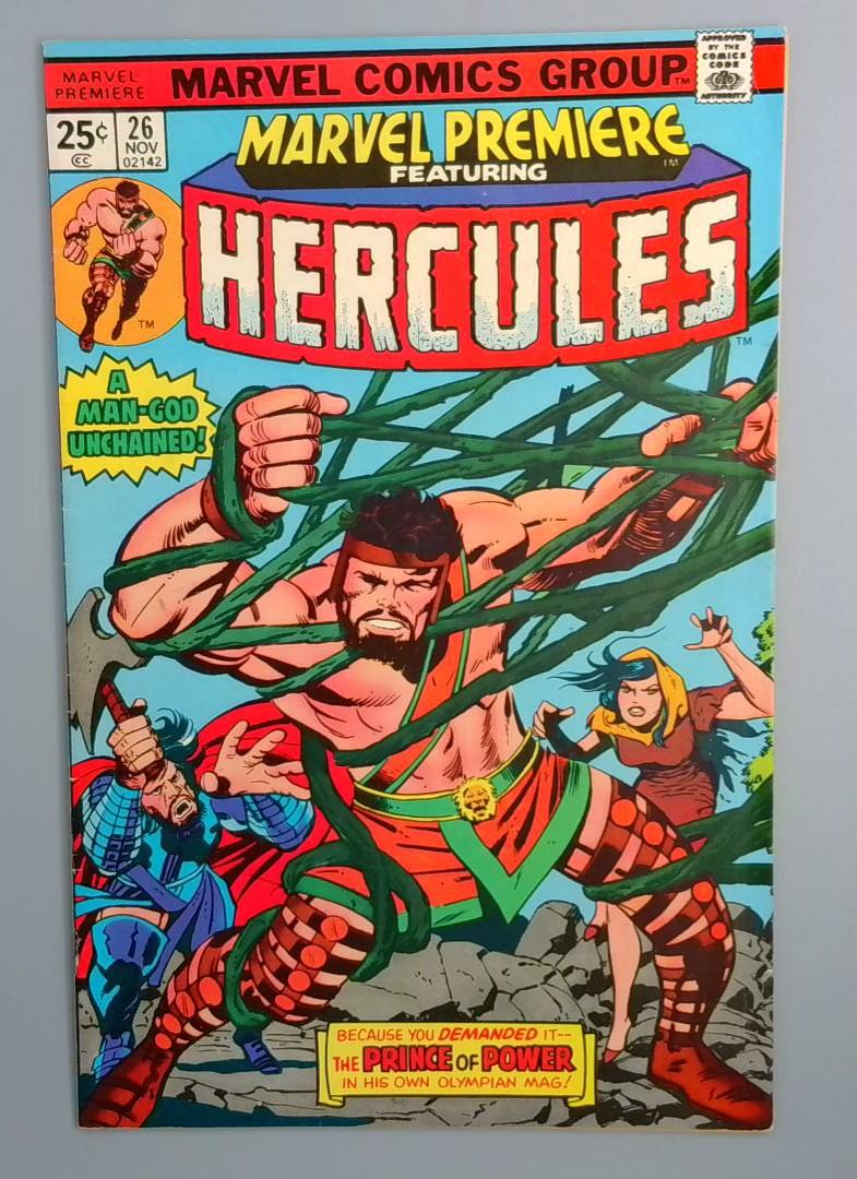 Marvel Premiere #26 VG+ featuring Hercules, Marvel Comics 1975 JR1