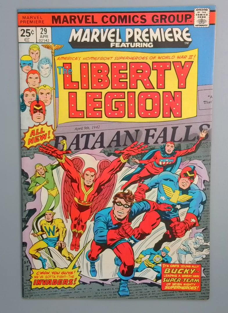 Marvel Premiere #29, VF+ 1st Liberty Legion, Marvel Comics 1976 JR1