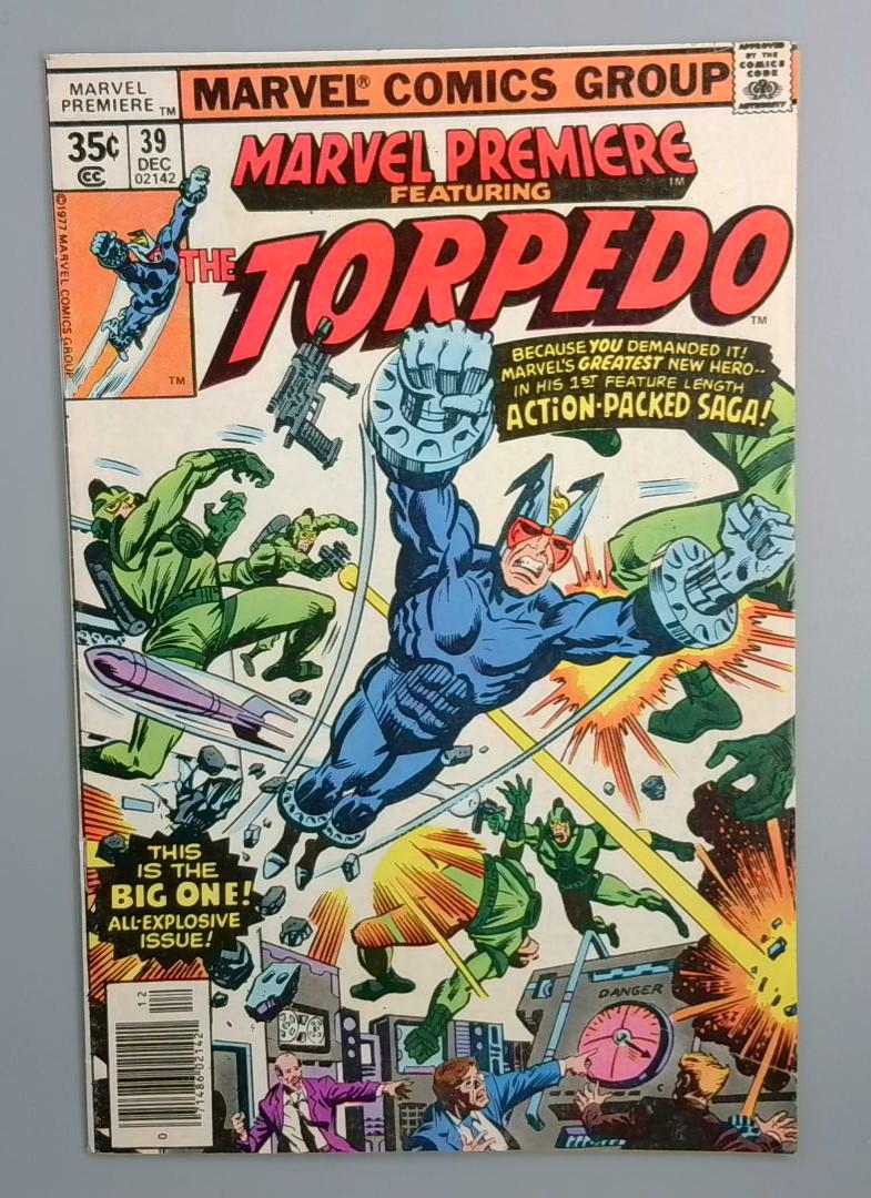 Marvel Premiere #39, Featuring Torpedo, Marvel Comics, 1977 JR1