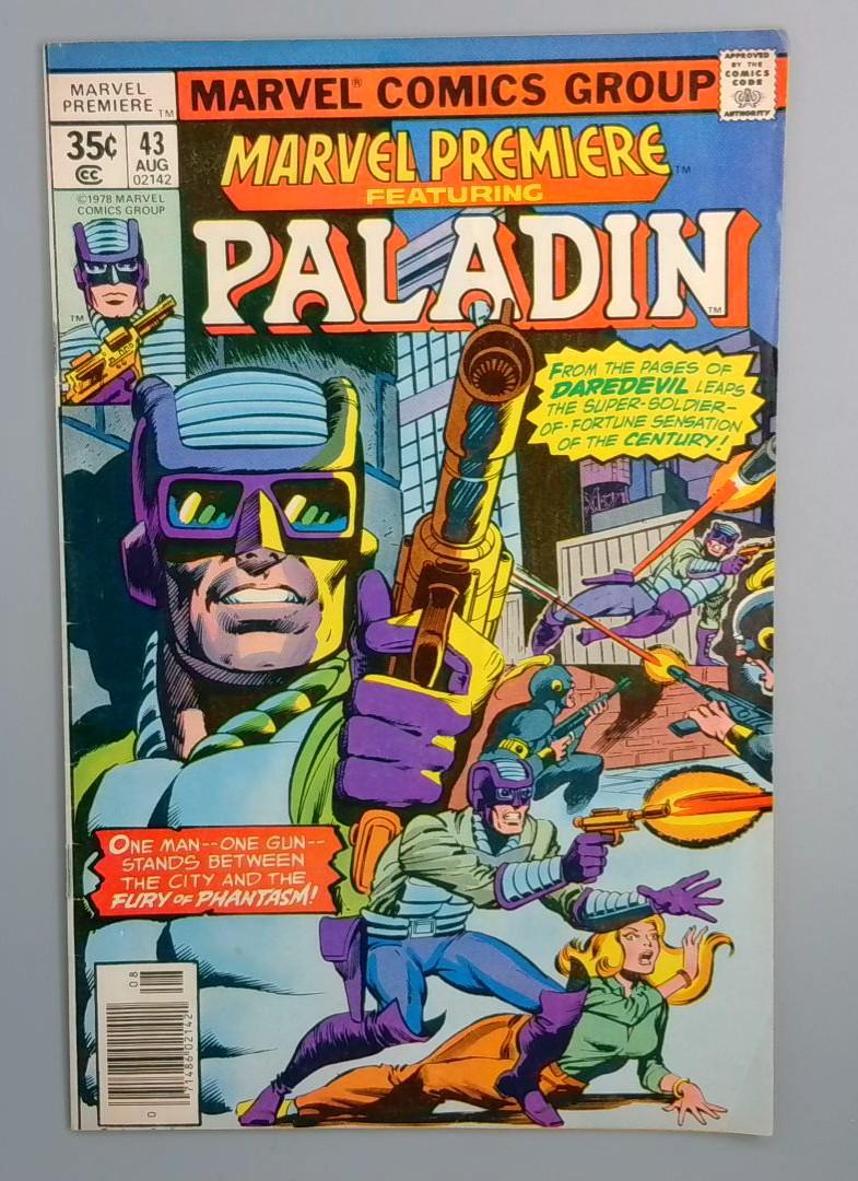 Marvel Premiere #43, FN Paladin, Marvel Comics Group, 1978 JR1