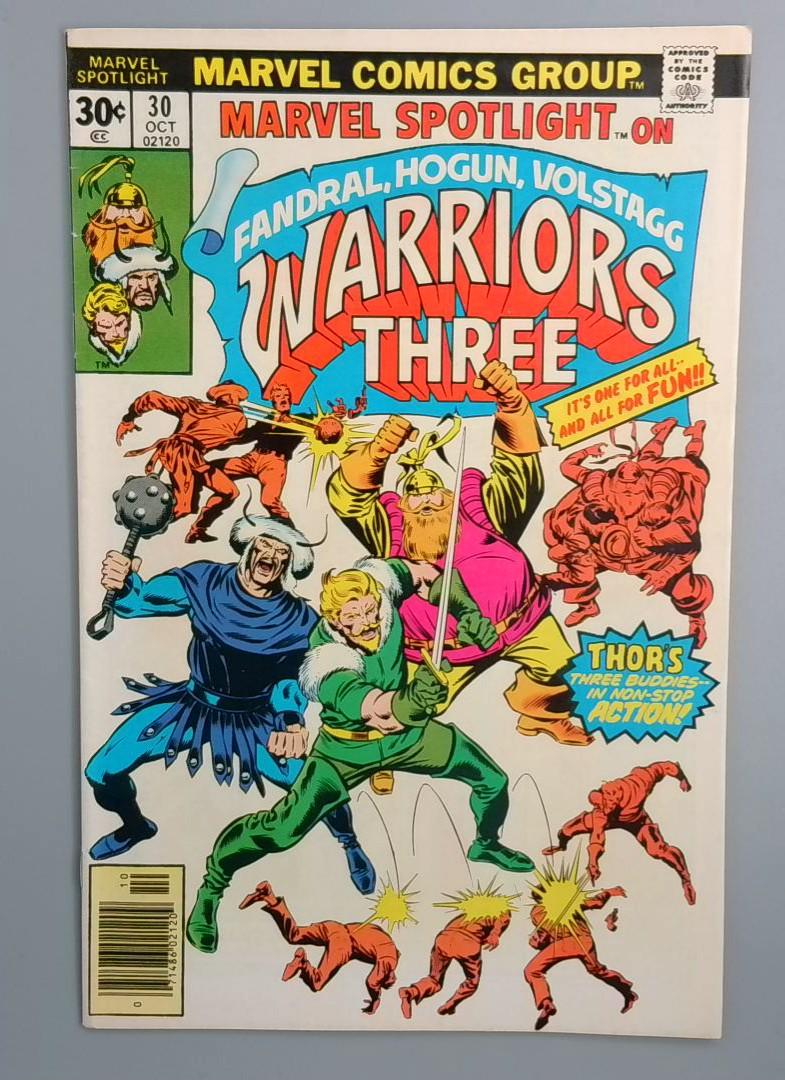 Marvel Spotlight #30, Warriors Three: Marvel Comics Group, Oct 1976 JR1