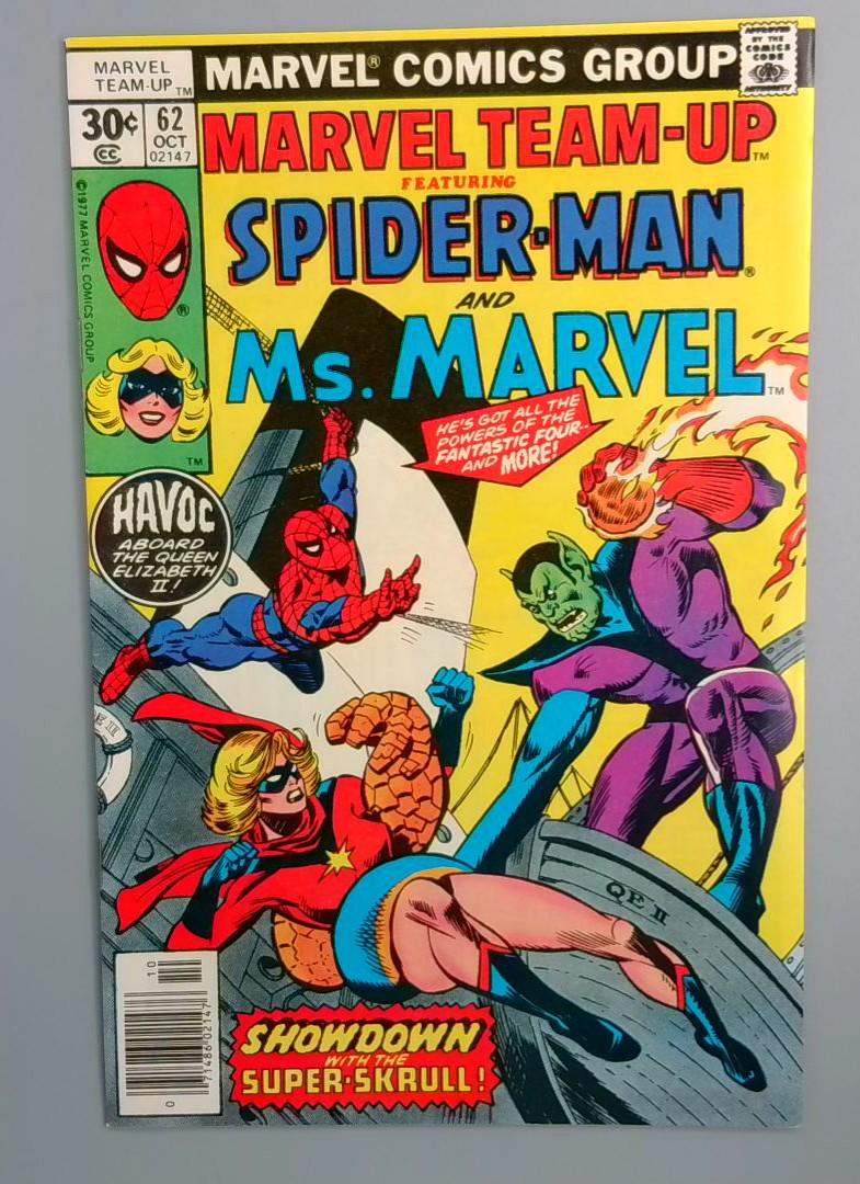 Marvel Team-Up #62 VF+ Ms. Marvel, Marvel Comics,1977 JR1
