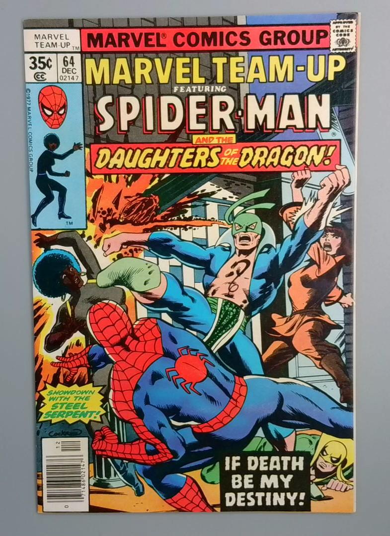 Marvel Team-Up #64, VF/NM Daughters of the Dragon, Marvel Comics 1977 JR1