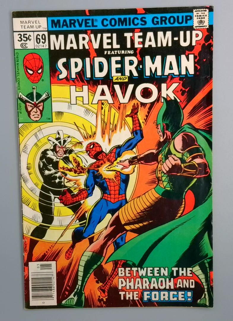 Marvel Team-Up #69, Spider-Man and Havok, Marvel Comics 1978 JR1