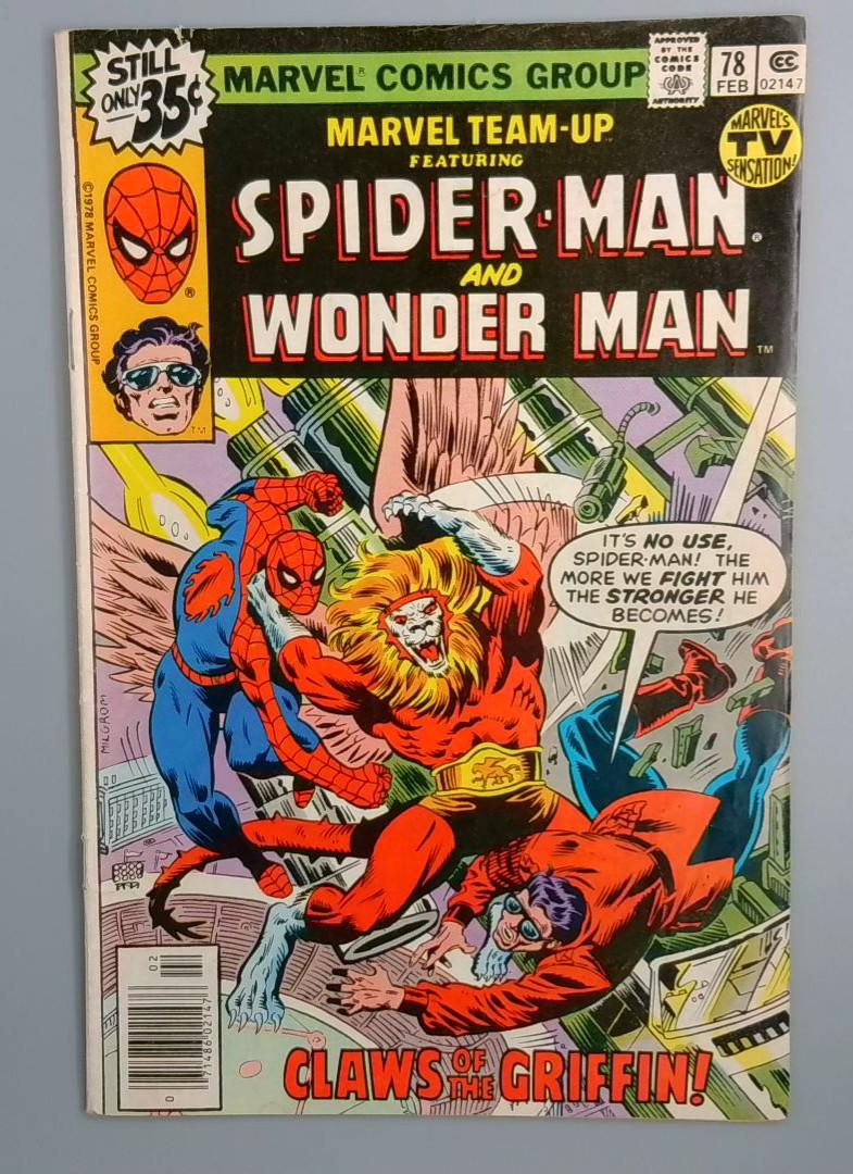 Marvel Team-Up #78, Spider-Man and Wonder Man, Marvel Comics 1979 JR1
