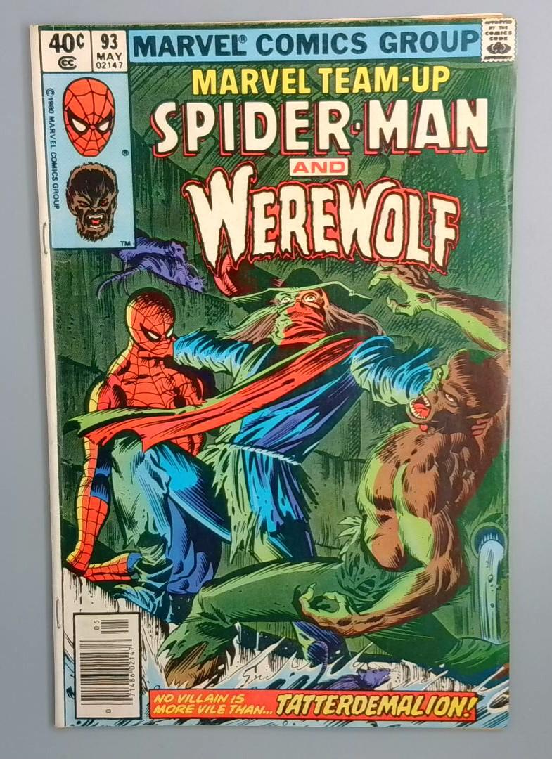 Marvel Team-Up #93, Spider-Man and Werewolf, Marvel Comics, 1980 JR1