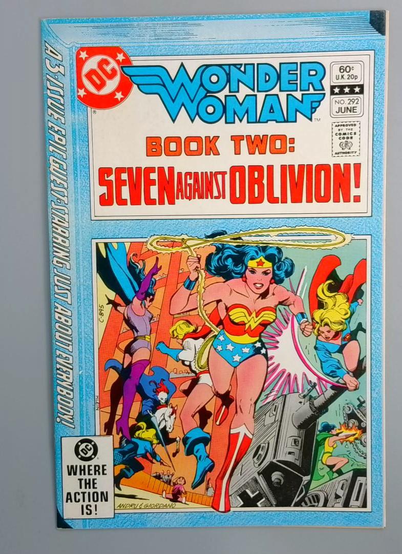 Wonder Woman #292, VF Book Two: Seven Against Oblivion!, DC Comics1982 JR1