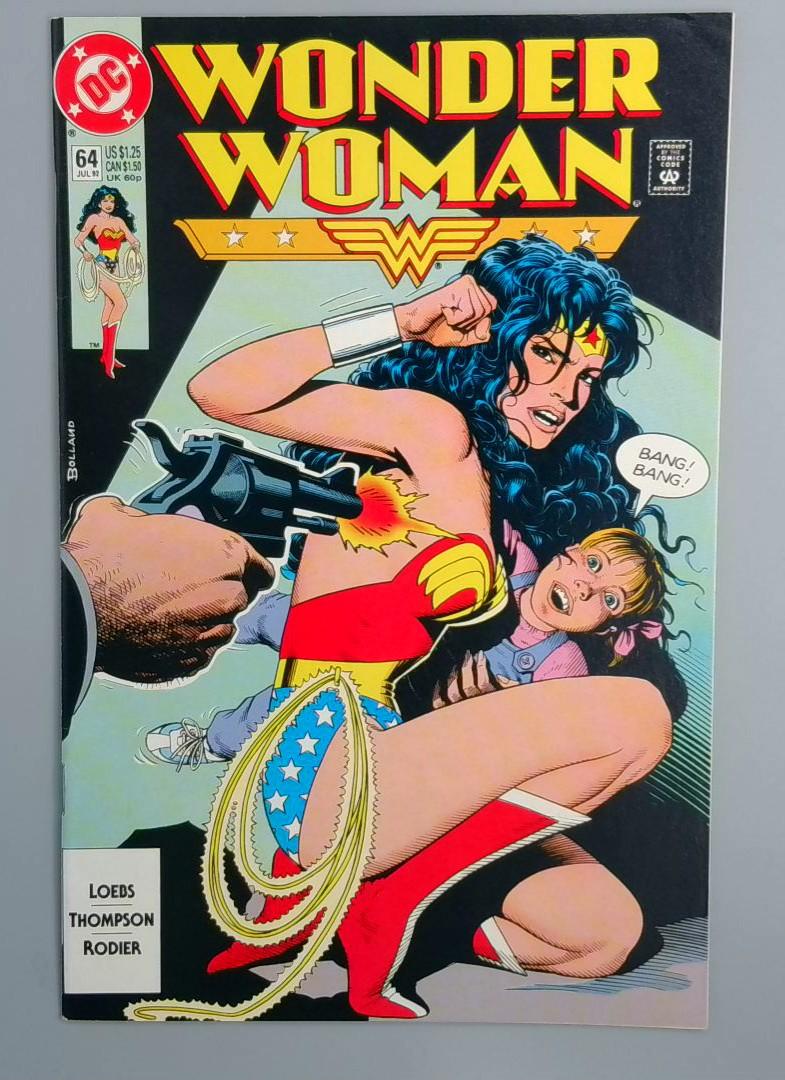 Wonder Woman #64, VF+ DC Comics, 1992 JR1