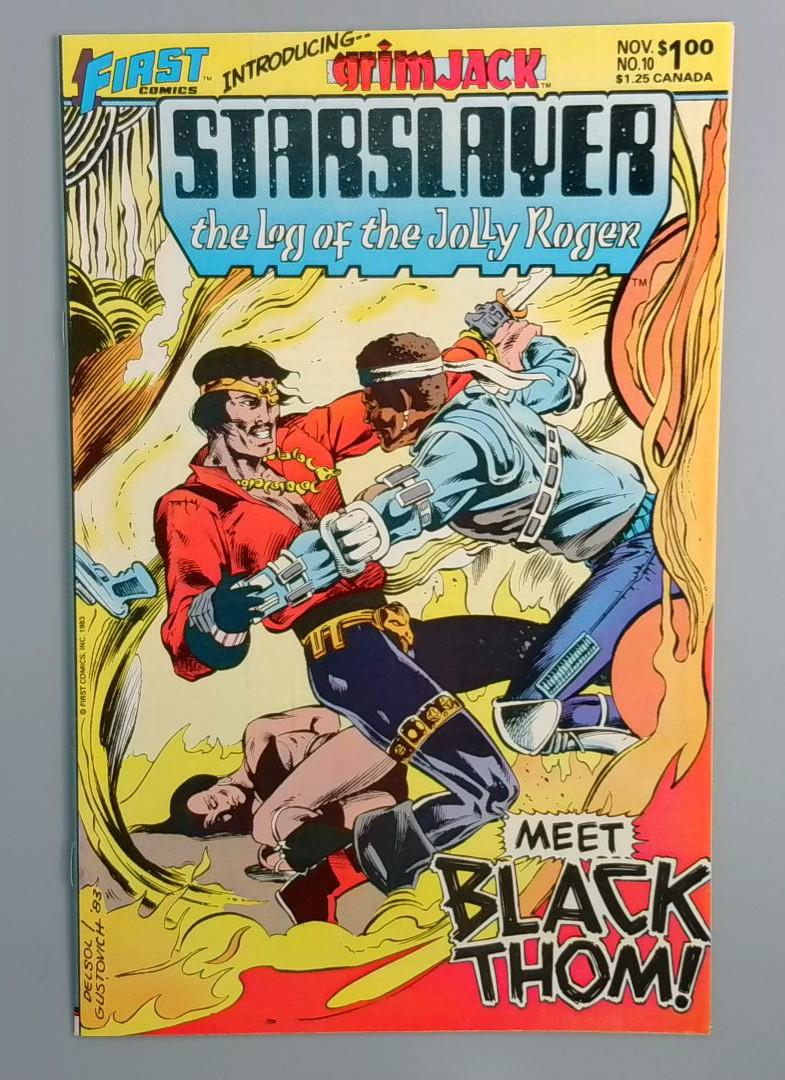 Starslayer #10 VF/NM 1st Grimjack, First Comics, 1985 JR1