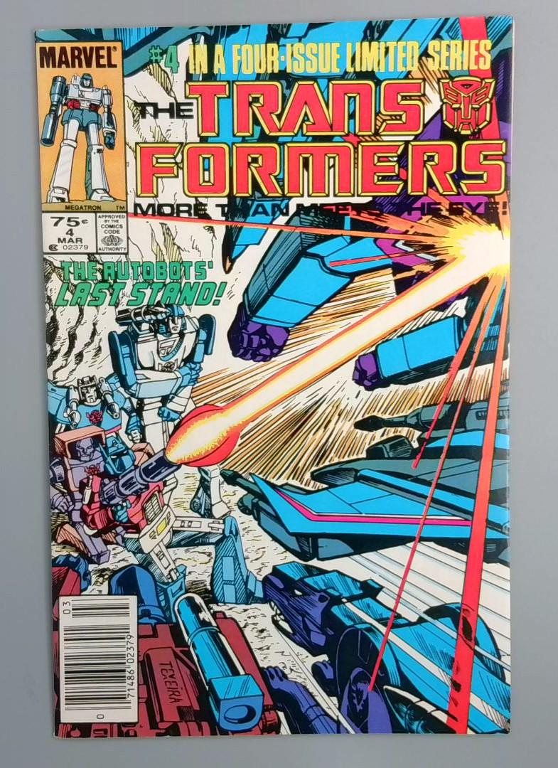 Transformers #4 FN+ Newsstand Marvel, 1984 JR1