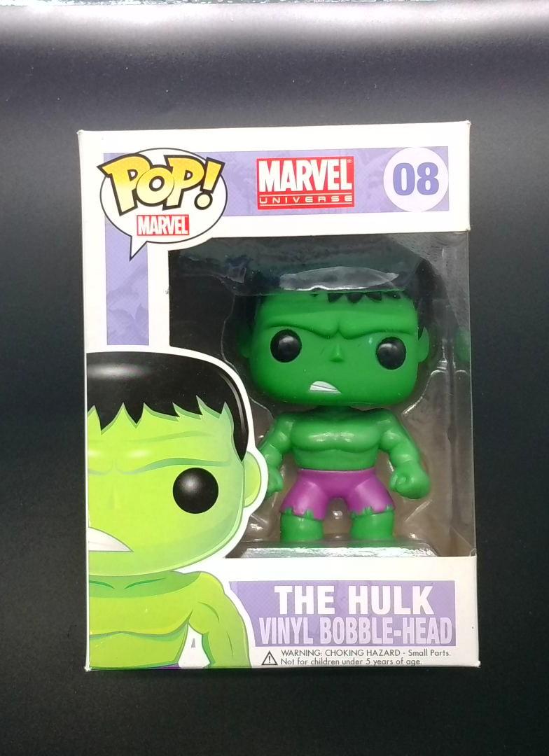 Funko Pop! Hulk #08, Marvel Universe, Green Vinyl Bobble-Head