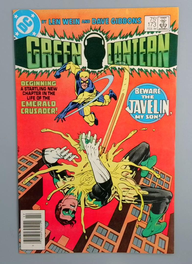Green Lantern #173 1st Javelin, Newsstand Edition DC Comics 1984 JR1