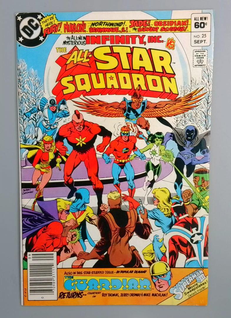 All Star Squadron #25, 1st Infinity INC, Newsstand DC Comics 1983 JR1