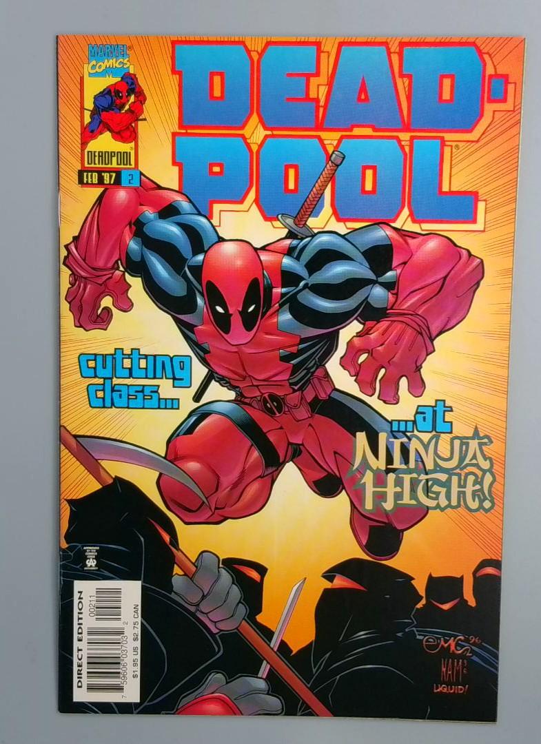 Deadpool #2, NM Cutting Class, Marvel Comics, 1997 JR1