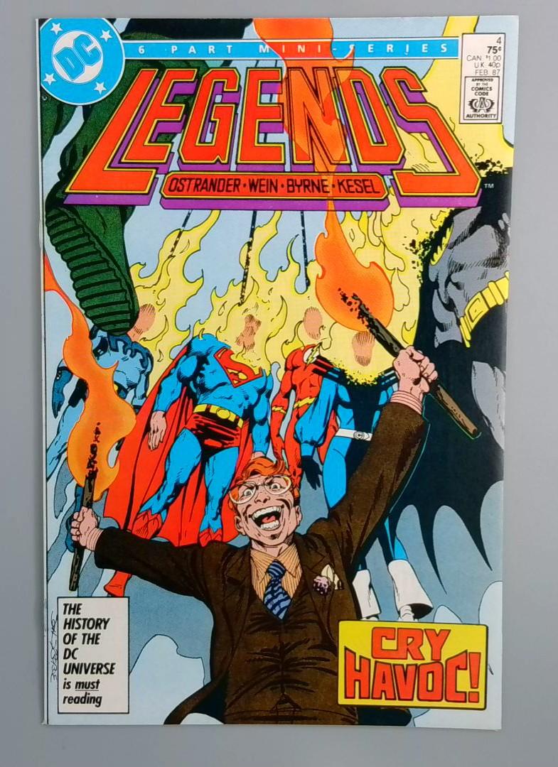 Legends #4, VF/NM DC Comics, 1987 JR1