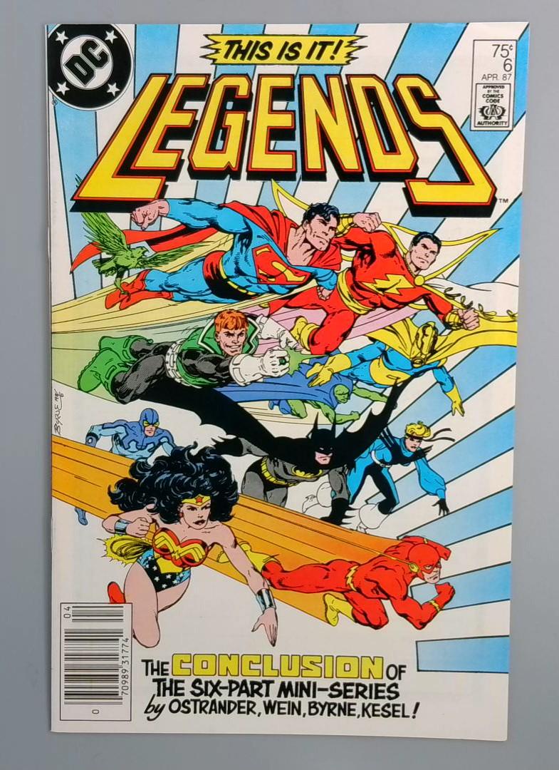 Legends #6 VF/NM Newsstand, 1st New Justice League  DC Comics, 1987 JR1
