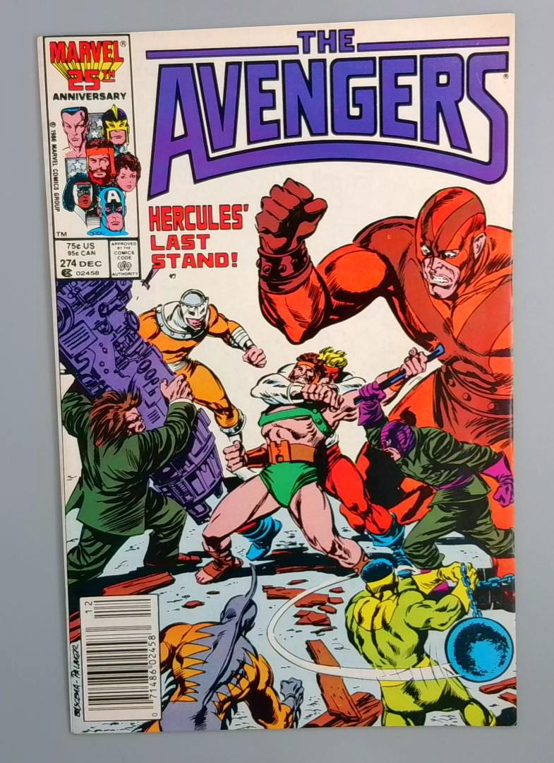 Avengers #274 VF+ Newsstand Marvel Comics 1987 JR1