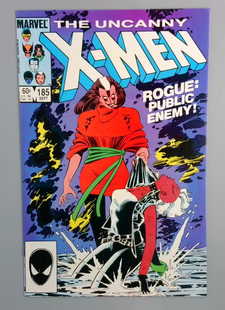 Uncanny X-Men #185, VF/NM Rogue: Public Enemy, Marvel, 1984 JR1
