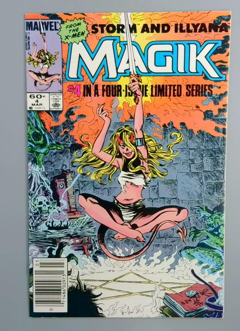 Magik #4 VF 1st Illyana as Darkchylde, Newsstand Marvel, 1984 JR1