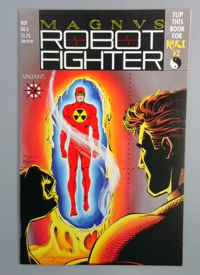 Magnus Robot Fighter #6, NM With Cards, Valiant, 1991 JR1