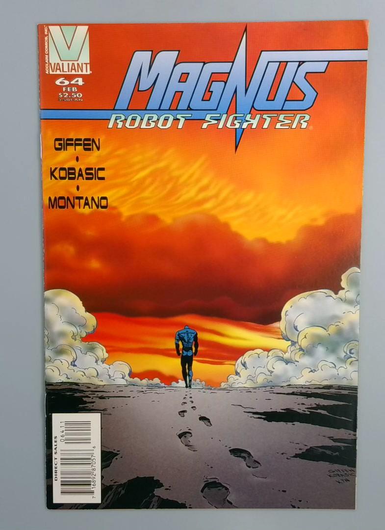 Magnus, Robot Fighter #64, VF/NM Last Issue Valiant, Feb 1996 JR1
