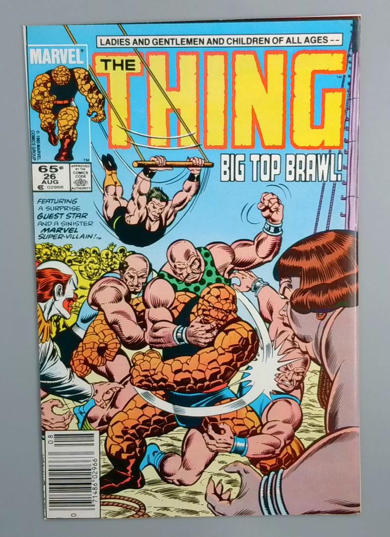 The Thing #26, VF/NM Newsstand Marvel, 1986 JR1