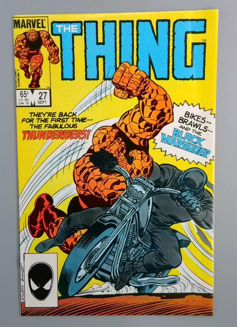 The Thing #27, Bikes-Brawls-Black Marauder, Marvel Comics 1985 JR1
