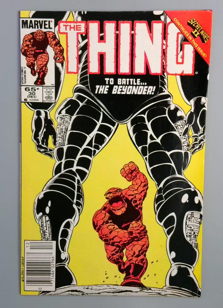 The Thing #30 Newsstand, Beyonder Issue Marvel, 1985 JR1