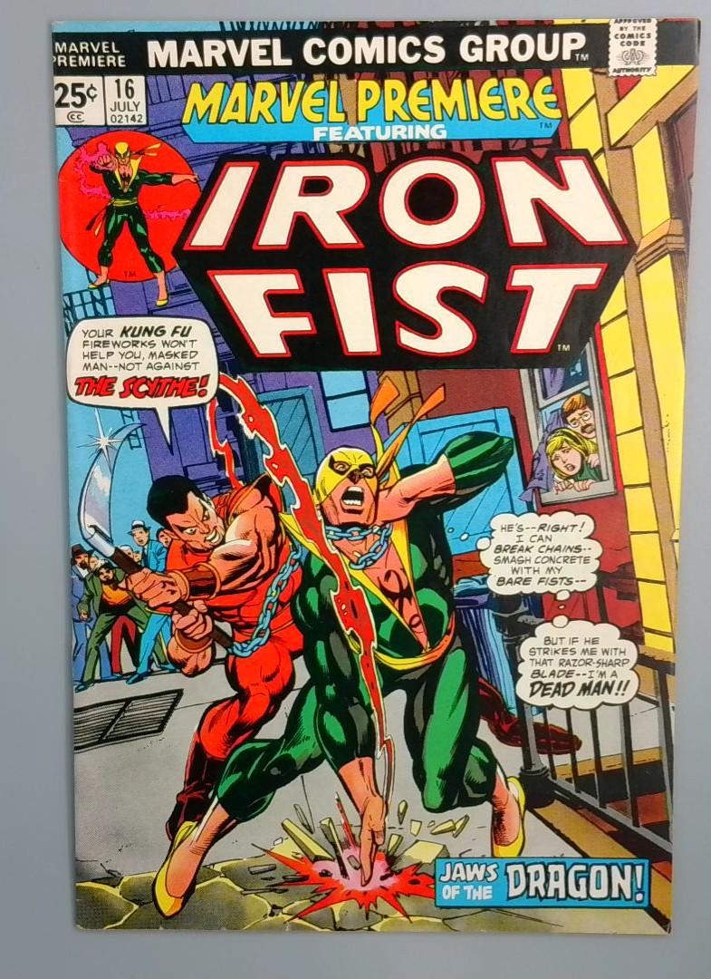 Marvel Premiere #16 VF/NM, 2nd Iron Fist, Marvel Comics, July 1974 JR1