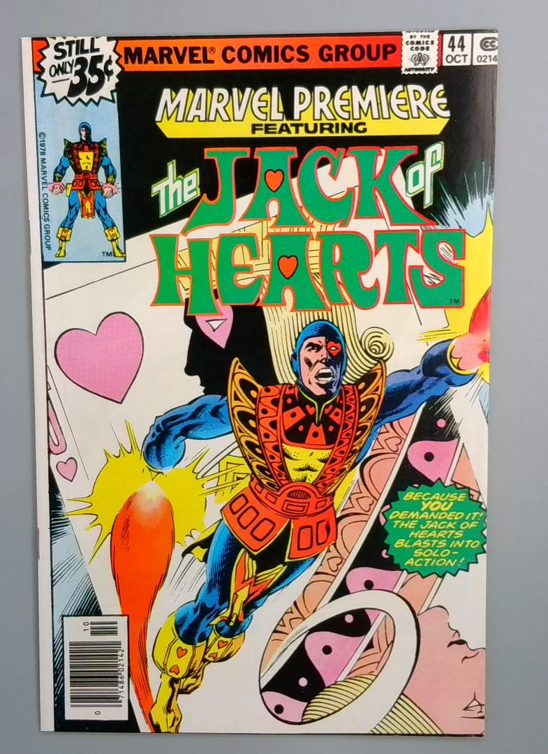 Marvel Premiere #44 VF/NM The Jack of Hearts, Marvel Comics 1978 JR1
