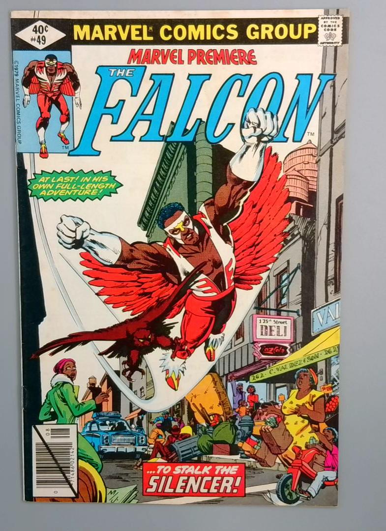 Marvel Premiere #49 FN+ The Falcon Marvel Comics 1979 JR1