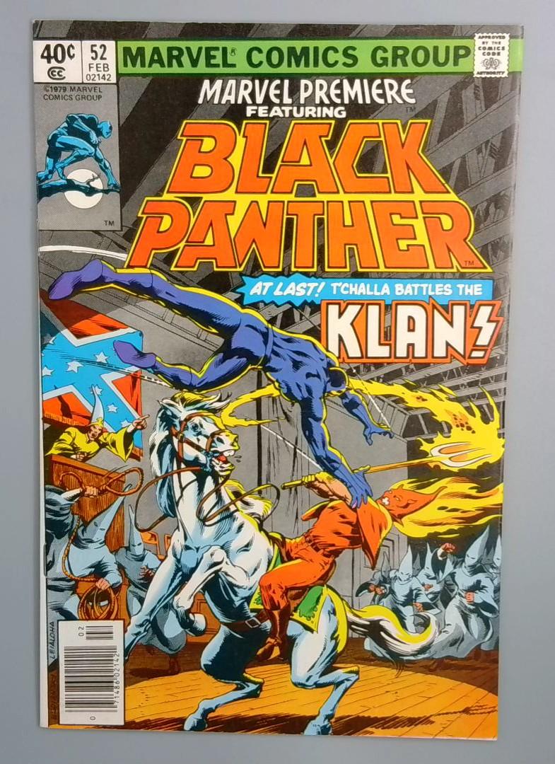 Marvel Premiere #52 NM- Black Panther vs KKK Marvel Comics, 1979 JR1