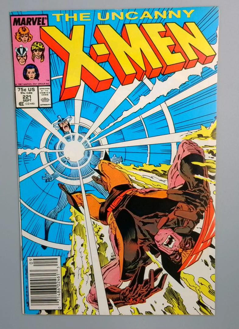 Uncanny X-Men #221, VF Newsstand 1st Mr. Sinister Marvel Comics, 1987 JR1