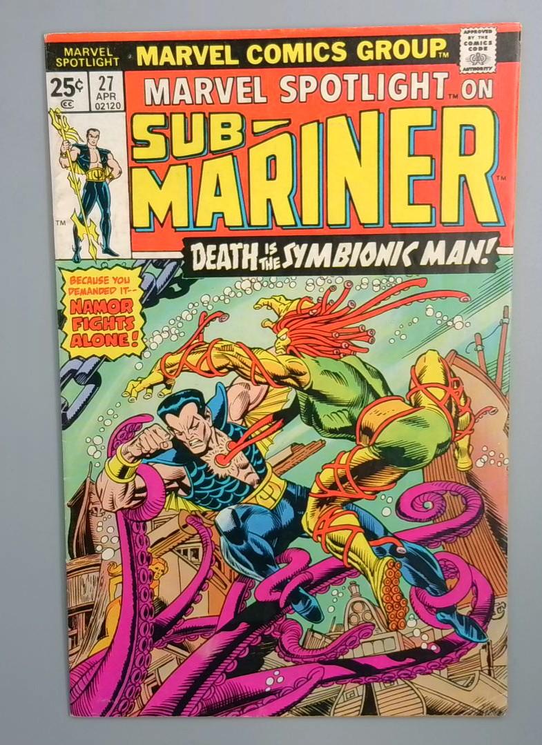 Marvel Spotlight #27, Sub-Mariner, Marvel Comics Group, April 1976 JR1