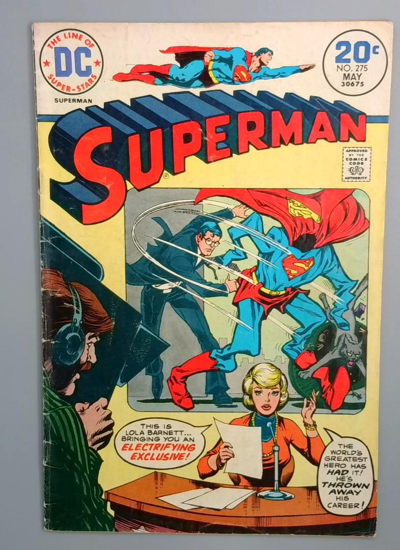 Superman #275, 1st Lola Barnett DC Comics, May 1974 JR1