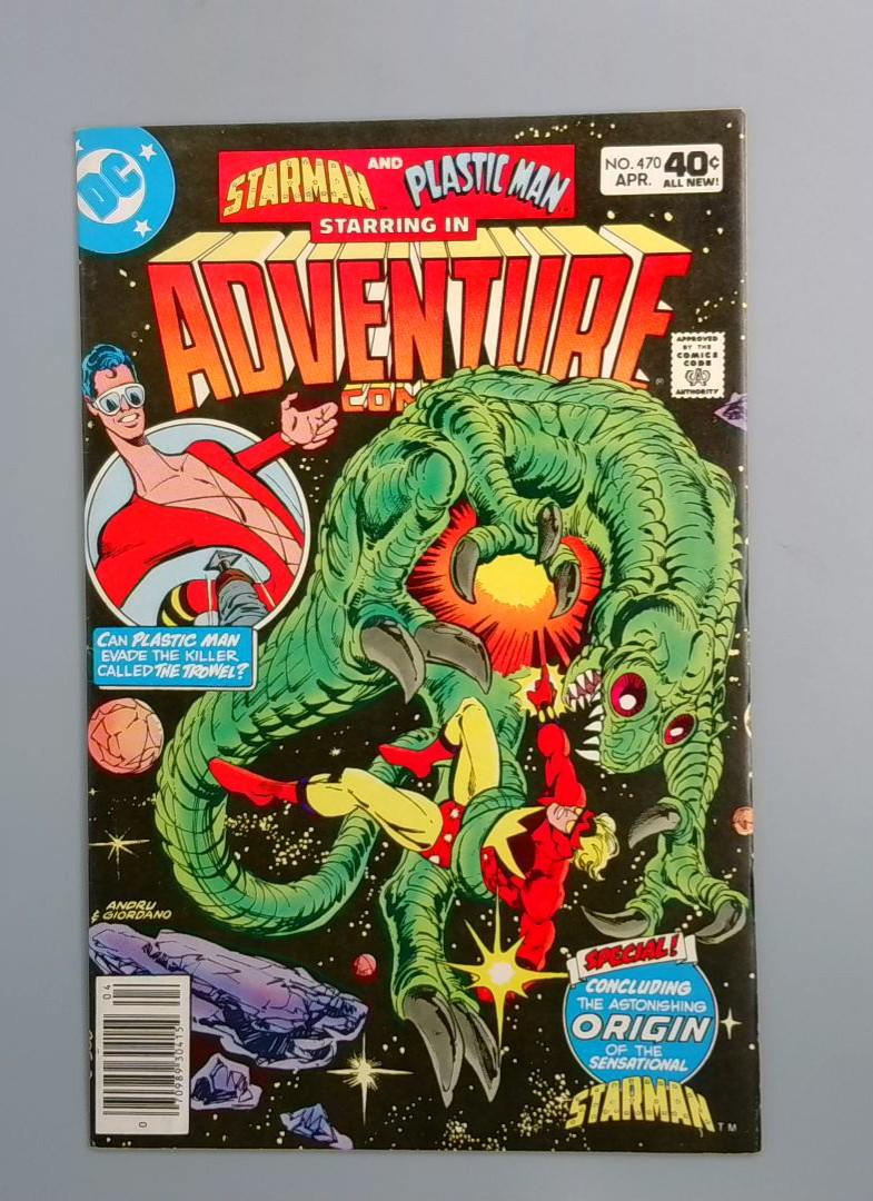 Adventure Comics #470, VF/NM Starman and Plastic Man, DC Comics, 1980 JR1