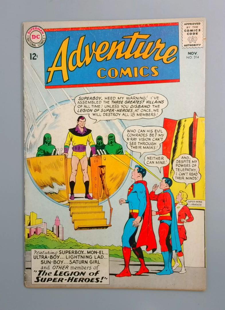 Adventure Comics #314, VG+ DC Comics, November 1963 JR1