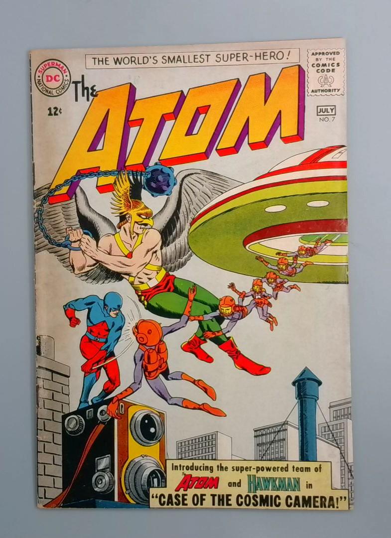 Atom #7 VG+ 1st Atom/Hawkman Team-Up, DC Comics, July 1962 JR1