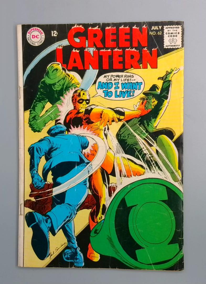 Green Lantern #62, VG Last Gardner Fox Issue DC Comics, July 1968 JR1