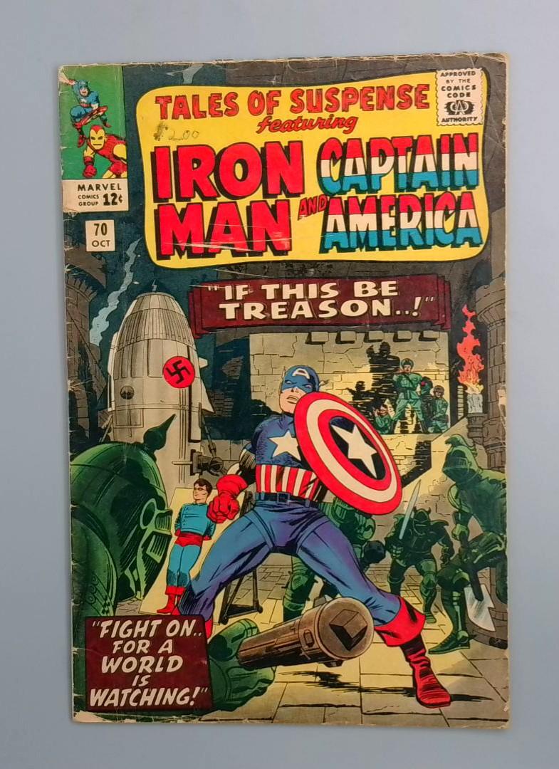 Tales of Suspense #70, VG Iron Man, Captain America, Marvel Comics,1964 JR1